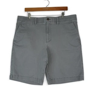 Sonoma Shorts Mens 38x10 Gray Chino Stretch Flexwear Flat Front Cotton - Picture 1 of 7