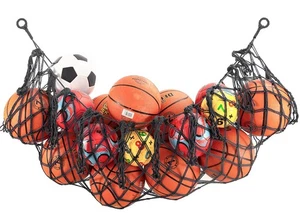 Sport Ball Aufbewahrungsnetz, Hängekorb Organizer Netz für Basketbälle, Volleyba... - Bild 1 von 6