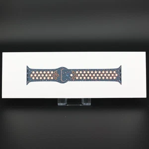 Genuine Apple Watch 45mm Nike Sport Band Blue Flame (M/L) MUV93ZM/A 44mm 46mm - Picture 1 of 9