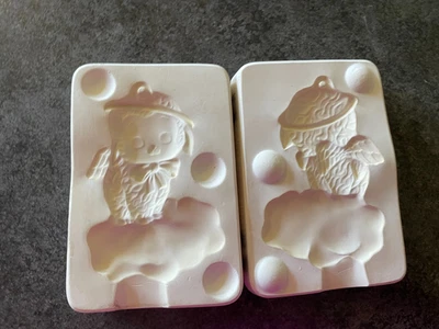 Molde de cerâmica Kimple #58 - Cordeiro em uma nuvem ornamento - Imagem 1 de 4