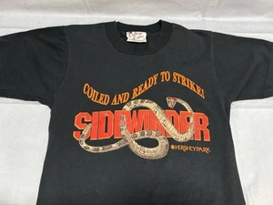 Vintage Hershey Park Hemd Herren Small schwarz Sidewinder Achterbahn Fahrt Schlange - Bild 1 von 11