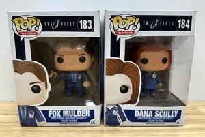 Funko POP The X Files Fox Mulder #183 & Dana Scully #184 - Foto 1 di 10