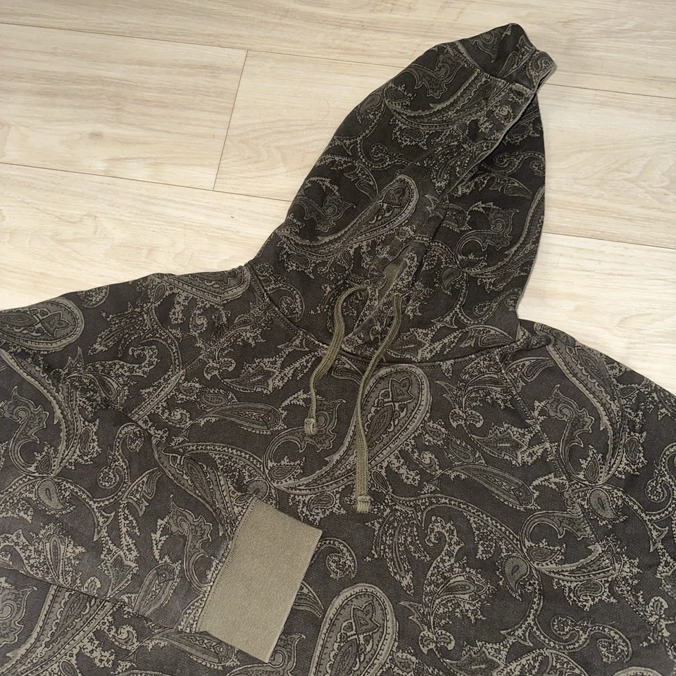 Sudadera con Capucha American Eagle Paisley Para Hombre Mediana Y2K Pullover Sudadera con Capucha Logotipo De Colección Foto 1 de 4