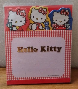 Hello Kitty 60 fogli 3 schede carta appunti 1995 mai usati scuola Sanrio cancelleria - Foto 1 di 6