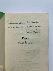 Julien GREEN "Partir avant le jour" avec ENVOI sur S.P. aux Edit° Grasset, 1963 - Picture 1 of 3