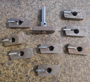 VINTAGE TOOLMAKER BUILT 3/4" SHAFTED INTERCHANGEABLE FLY CUTTER 10 PC SET - Picture 1 of 9