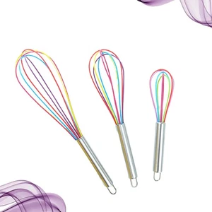 Batidor manual de mano de acero inoxidable para huevos de mano de 3 piezas - Imagen 1 de 11