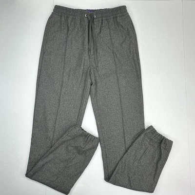 Ralph Lauren Purple Label Men's Gray Wool Quiet Luxury Joggers 30/W27/L32 - Image 1 of 4