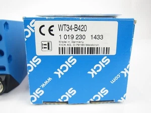 Sensore fotoelettrico Sick WT34-B420 1019230 WT34B420 nuovo - Foto 1 di 3