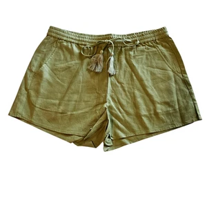 Andie The Graciosa Linen Shorts Ivy Green Women's Size Small Breathable Summer - Picture 1 of 8