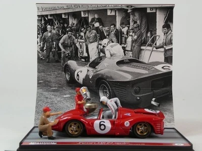 Brumm Ferrari 330 P4 Spyder #6 Amon Stewart 2nd 6h Brands Hatch 1967 1/43 S25/09 - Immagine 1 di 4