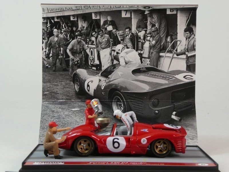 Brumm Ferrari 330 P4 Spyder #6 Amon Stewart 2nd 6h Brands Hatch 1967 1/43 S25/09 - Immagine 1 di 4