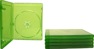 5 Xbox One Translucent Green 12MM Replacement Game Cases Brand New 6Z - Picture 1 of 3
