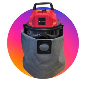 Bag for Einhell 1820 s Vacuum Hoover  Reusable  Zip  Dust Bag Toolstation - Picture 1 of 5