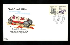 US FDC #2262 TRW / Weddle Hand Painted HP 1987 IN Racing Car Wasp Unofficial - Picture 1 of 2