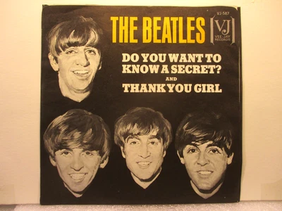 THE BEATLES -Do You Want To Know A Secret- NM 1965 Vee Jay 45 & Pic Slv - Top 40 - Image 1 of 4