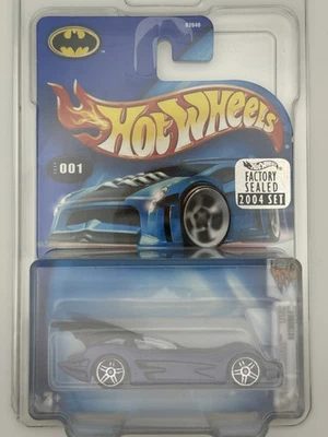 Hot Wheels Batmobile #001 2004 Factory Sealed Set First Edition w Protector - Image 1 of 3