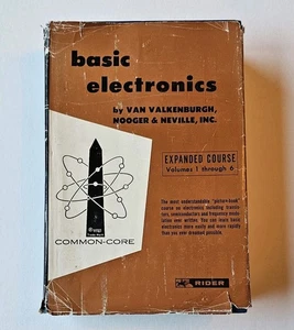 Basic Electronics  Expanded Course VTG Vol 1-6 Complete VTG Valkenburgh RARE '66 - Picture 1 of 12