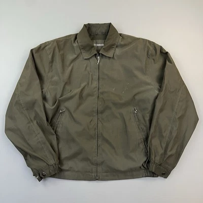 Vintage St Johns Bay Jacket Mens Large Dark Olive Full Zip Golf Windbreaker - Image 1 of 4