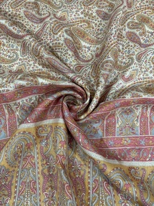Tessuto Sari Seta Vintage per Cucito Fai da Te, Trapuntatura, Progetti Artigianali Seta SS2221 - Foto 1 di 8