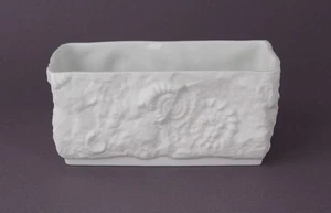 AK Kaiser kleine Porzellan Jardiniere Übertopf mit Ammoniten - Bild 1 von 4