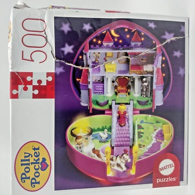 Polly 口袋玩具美泰拼图 500 件 & 迷你海报盒损坏 14 x 19 — 第 1/4 张图片