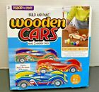 Made By Me! Build & Paint Wooden 3 Cars, Race Cars, Craft Kit Makes Real Wood