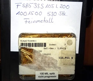 Metallo fine 1001500 base perno di contatto 100mil ammortizzato F58533S105L200 mai usato - Foto 1 di 5