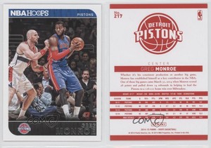 2014-15 NBA Hoops Red Back Greg Monroe #217