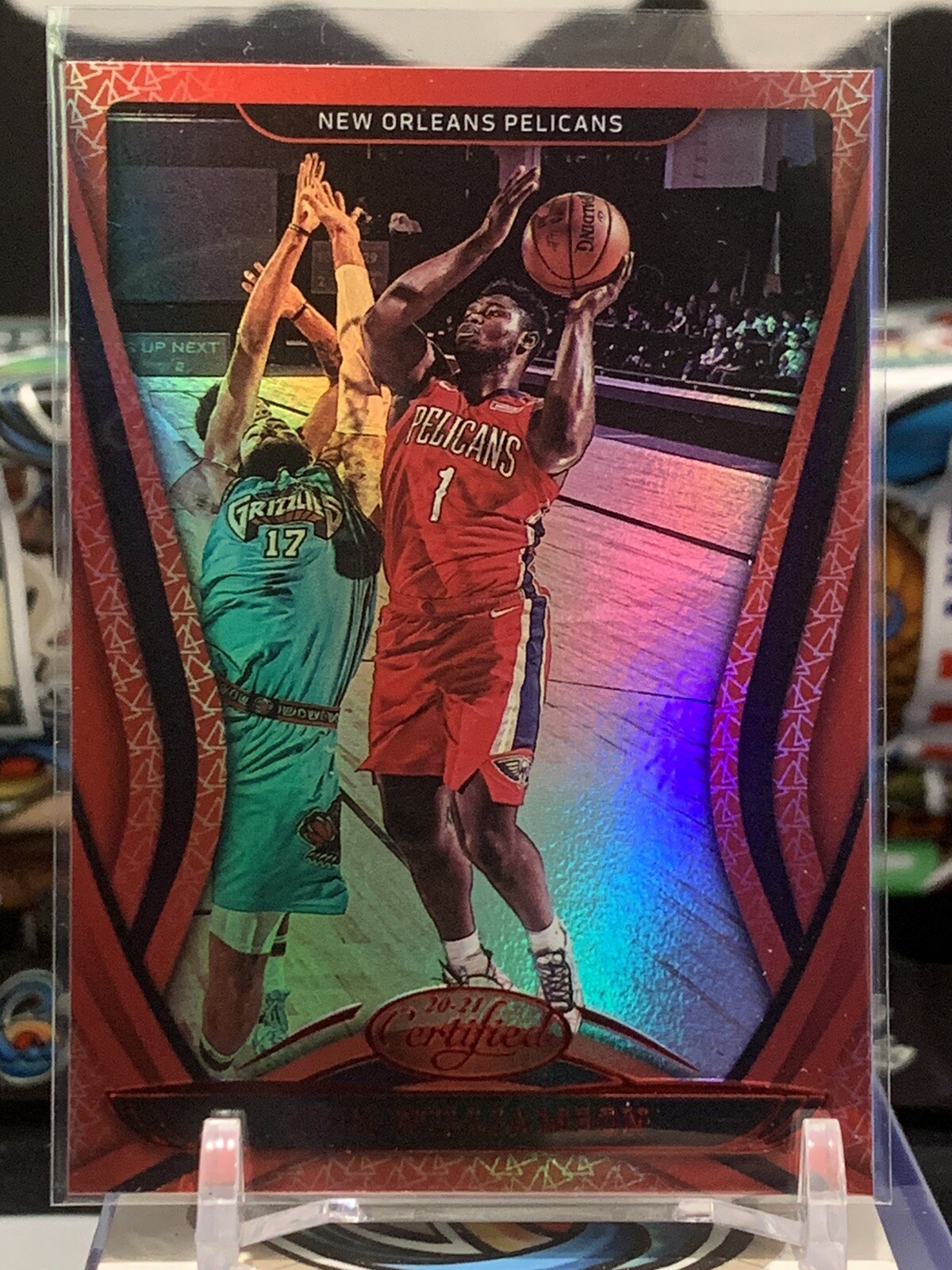 2020-21 Certified Mirror Red Zion Williamson #80 Pelicans