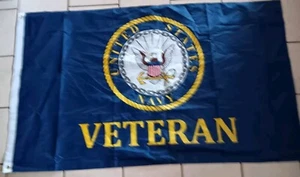 Navy Vereran 3' X 5' Flag - Picture 1 of 1