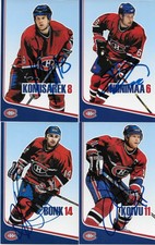 23 Autographed Price Koivu Ryder Montreal Canadiens Postcard 2006-07 Original +1