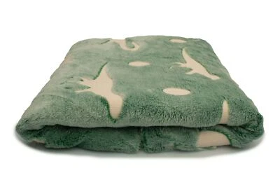 Minky Plüsch bilateral, leuchtet im Dunkeln, Dinosaurier 50 x 160 cm - Bild 1 von 4