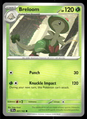 SV05: Temporal Forces #007/162 Breloom - Image 1 of 2