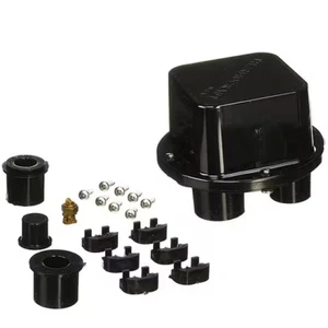 Plastic 5-Hole Junction Box, Black Thermocraft Industries Model# JBP57510 - Picture 1 of 1
