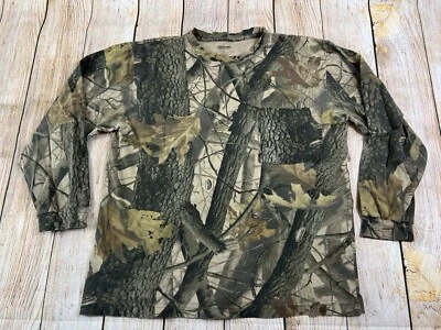 Mens RealTree Hardwoods Outfitters Ridge Camo Longsleeve Pocket Shirt Medium  - Image 1 of 4