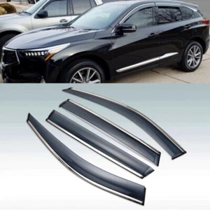 Chrome Window Visor Door Vent Sun Deflector Rain Guards for ACURA RDX 2019-2025 - Picture 1 of 9