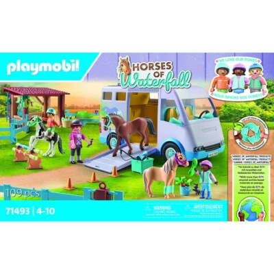 Playmobil Mobile Horse Riding School Kids/Childrens Play Fun Toy Playset 4+ - image 1 of 4