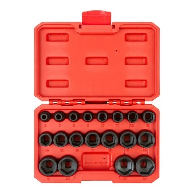 Tekton SID91302 3/8 Inch Drive 6-Point Impact Socket Set, 19-Piece (6-24 mm) - Image 1 of 4