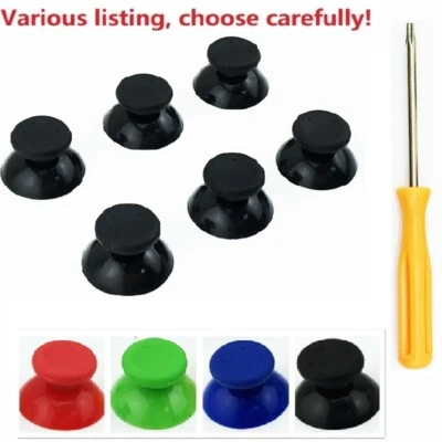 6X Replacement Xbox 360 Controller Joystick Thumb Pad Stick Caps & Tool - Image 1 of 4