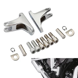 Passenger Foot Peg Mini Mount Kit Fit For Harley Touring Road Street Glide 93-24 - Picture 1 of 10