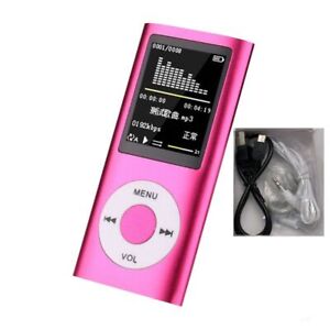 8 GB MP3 MP4 Music Player 1.8'' Screen Portable Hi-Fi FM Radio Voice Recorder 