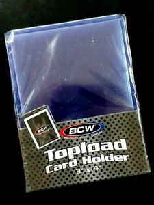 25 cargadores superiores rígidos transparentes premium BCW 3x4 20 piezas - Imagen 1 de 3