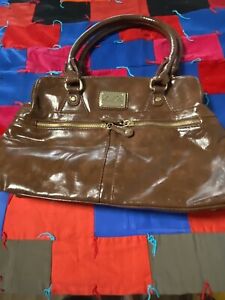 Marc Fisher Faux Alligator Leather Top Handle Purse With Pockets