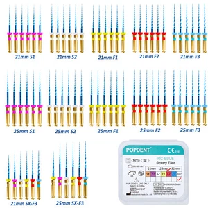 6Pcs Dental Heat Activated Root Canal Dental Endo Root Canal File 21/25 mm - Picture 1 of 23