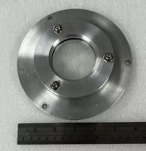 Vacuum Chamber Viewport ~3" Borosilicate Glass with ~4" flange adapter - Picture 1 of 4