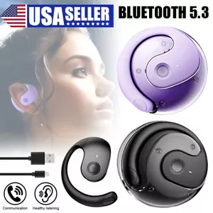 TWS Wireless Bluetooth Earphones Headphones Sports Ear Hook Running Bass Earbuds - Picture 1 of 11