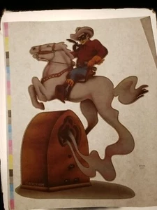 Vintage Iron On Heat T-Shirt Transfer: LONE RANGER Radio Program - Picture 1 of 3