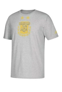 NWT adidas Argentina AFA team GO T Shirt heather grey soccer futbol sz M - Picture 1 of 2