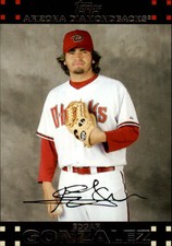 2007 Topps Update Arizona Diamondbacks Baseball Card #296 Edgar Gonzalez